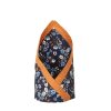 Men Allen Solly Accessory Gift Sets | Buy Allen Solly Men Navy Blue & Orange Printed Pocket Square - Accessories For Men