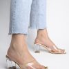 Women Shoetopia Heels | Buy Shoetopia Pink Block Mules - Footwear For Women