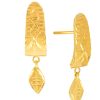 Women SENCO Fine Jewellery | Buy Senco 22Kt Gold Drop Earrings 1.4Gm - Accessories For Women