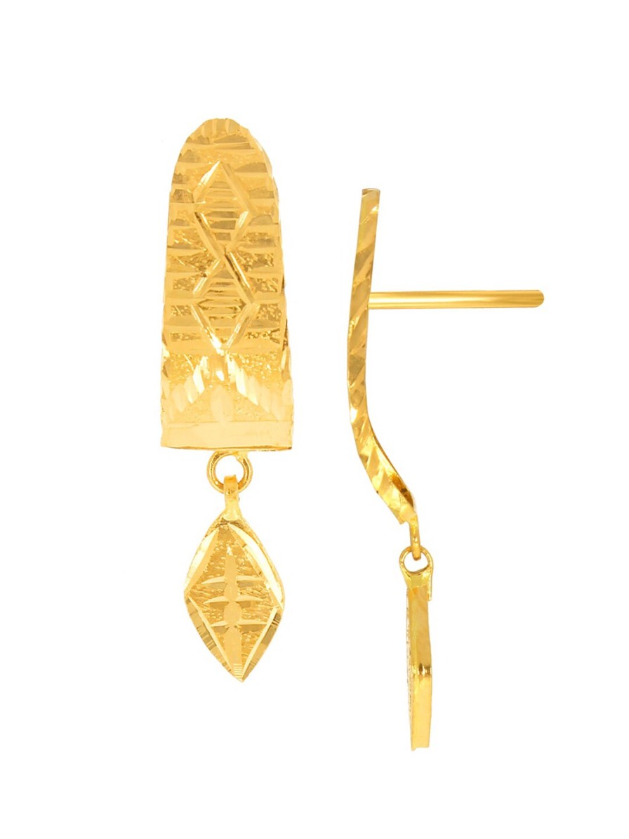 Women SENCO Fine Jewellery | Buy Senco 22Kt Gold Drop Earrings 1.4Gm - Accessories For Women