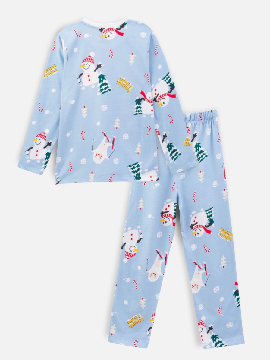 Kids Nap Chief Nightwear & Loungewear | Buy Nap Chief Kids Conversational Printed Pure Cotton Night Suit - Apparel For Unisex Kids