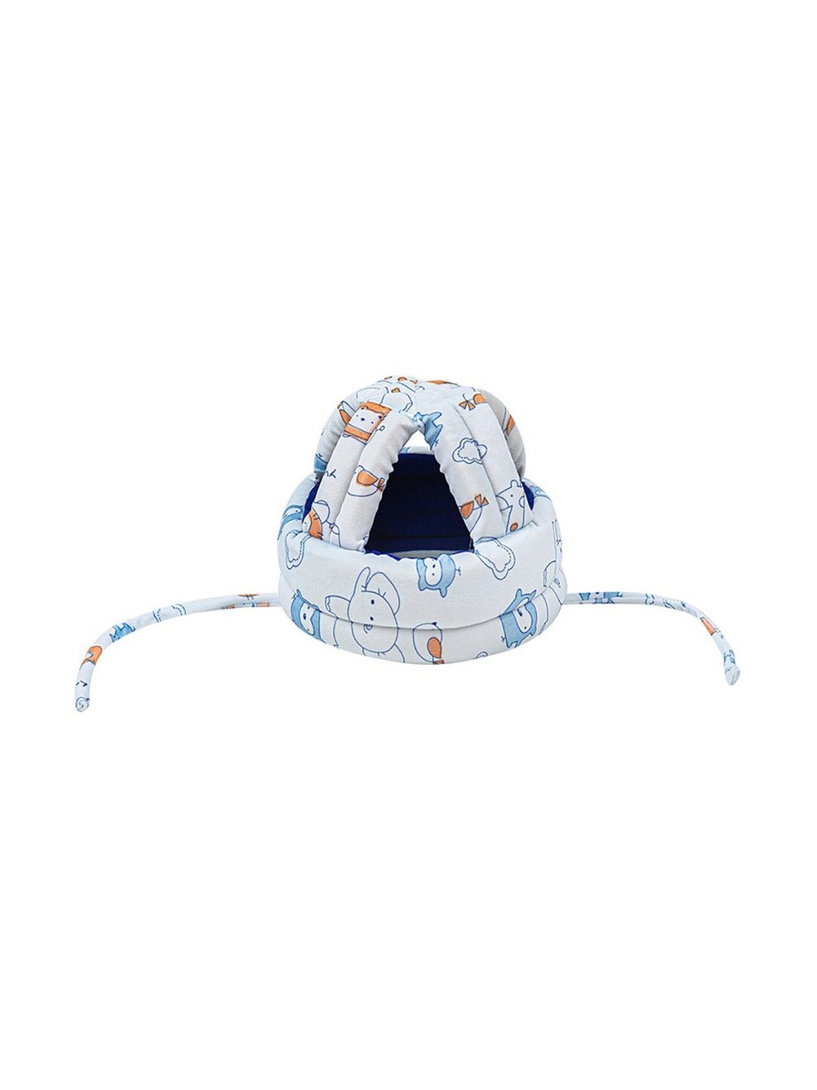 Men Baby Moo Helmets | Buy Baby Moo Kids Blue & White Graphic Printed Cushioned Safety Helmet - Accessories For Unisex Kids