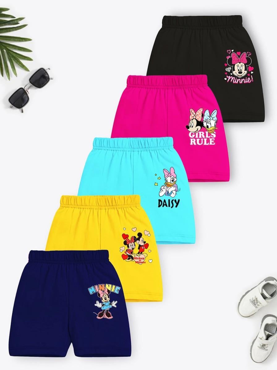 Kids YK Disney Skirts & Shorts | Buy Yk Disney Girls Pack Of 5 Printed Cotton Shorts - Apparel For Girls