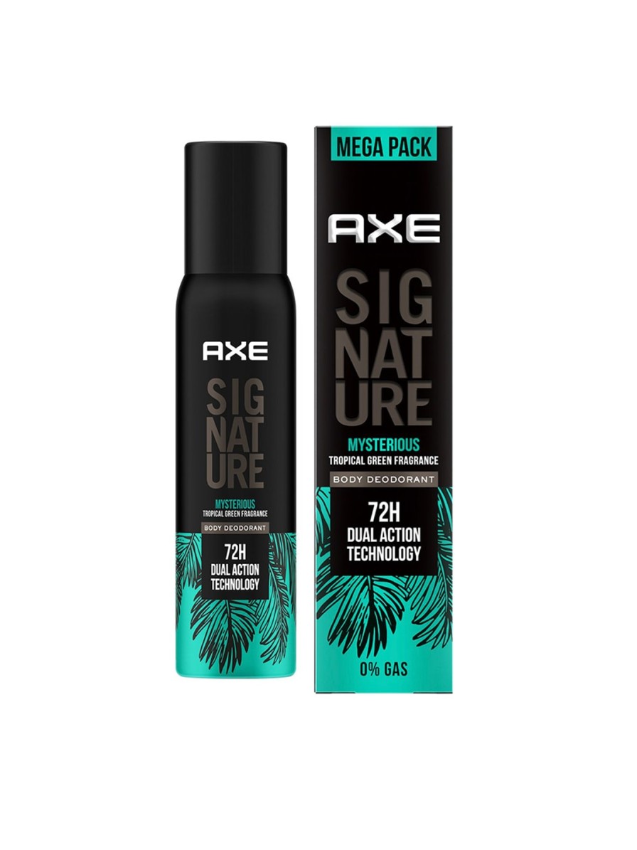 Men AXE Deodorants | Buy Axe Men Signature Mysterious Body Deodorant Long Lasting, No Gas 200Ml - Personal Care For Men