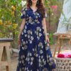 Women BAESD Dresses | Buy Baesd Floral Print V Neck Georgette Maxi Dress - Apparel For Women