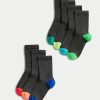 Kids Marks & Spencer Socks | Buy Marks & Spencer Boys Pack Of 7 Calf Length Socks - Accessories For Boys