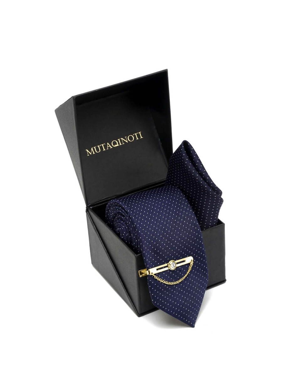 Men MUTAQINOTI Accessory Gift Sets | Buy Mutaqinoti Men Silk Necktie Accessory Gift Set - Accessories For Men