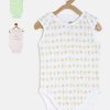 Kids MINI KLUB Bodysuits | Buy Mini Klub Infant Girls Pack Of 3 Printed Pure Cotton Bodysuit - Apparel For Girls