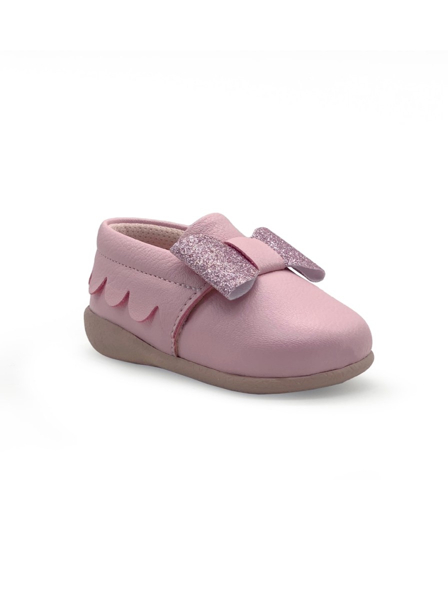 Kids KazarMax Flats | Buy Kazarmax Girls Textured Ballerinas With Bows - Footwear For Girls