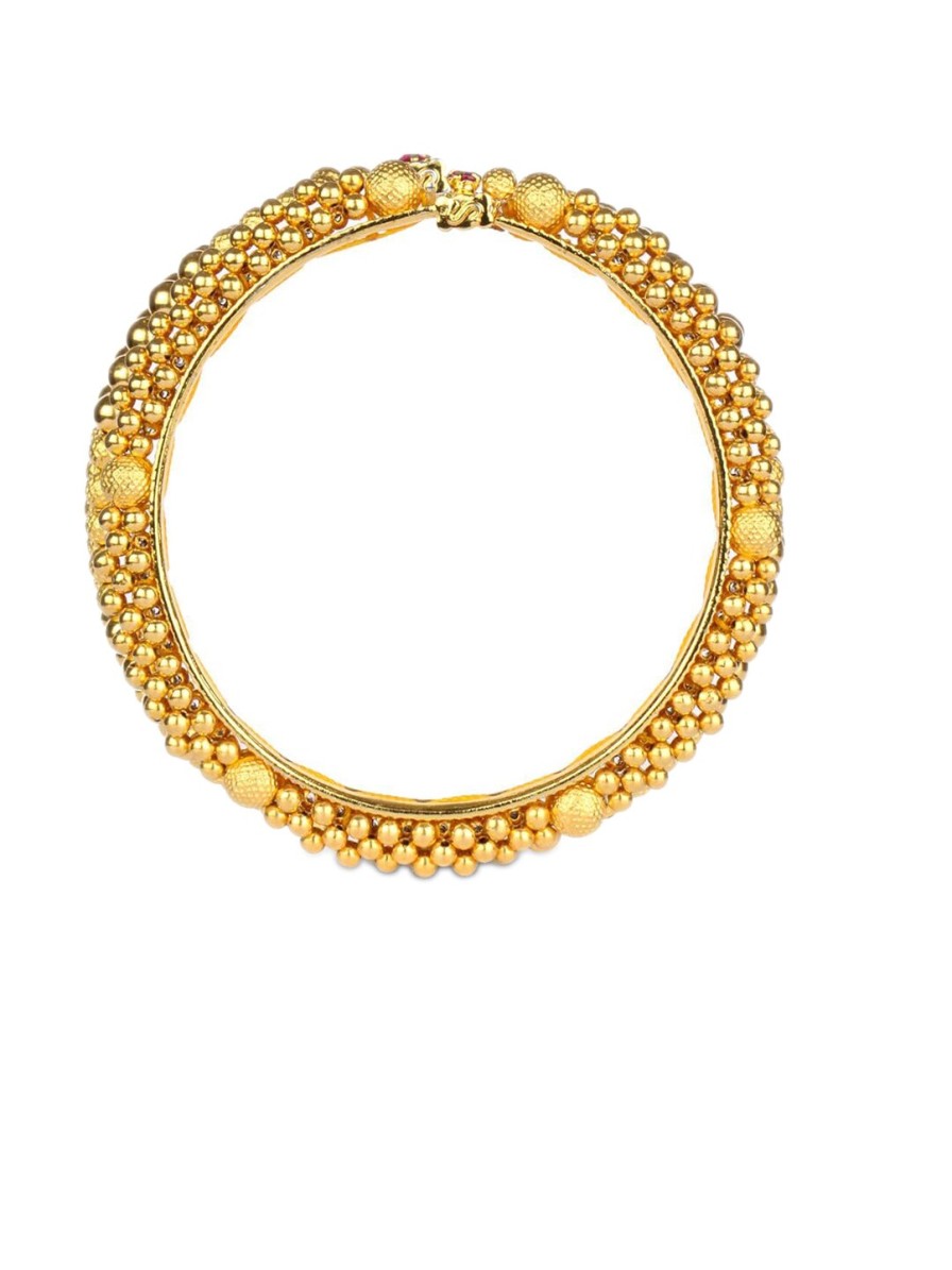 Women CANDERE A KALYAN JEWELLERS COMPANY Fine Jewellery | Buy Candere A Kalyan Jewellers Company 22Kt Gold Traditional Tushi Bangle 2.49Gm - Accessories For Women