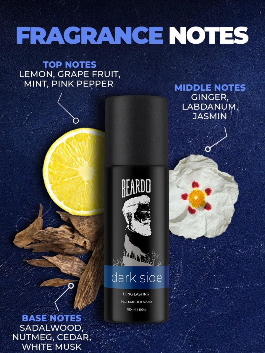 Men BEARDO Deodorants | Buy Beardo Men Deodorant Body Spray Combo Legacy & Dark Side 100G Each - Personal Care For Men