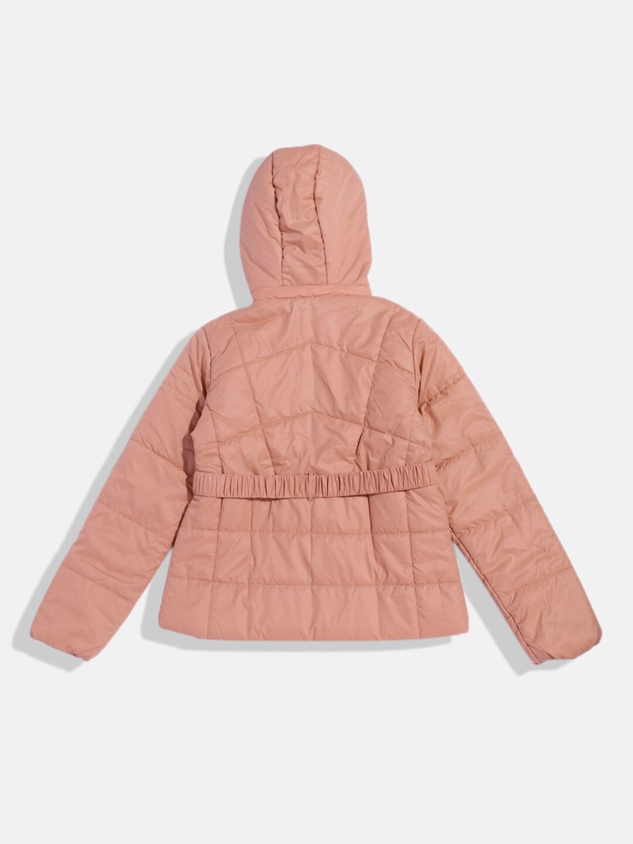 Kids HERE&NOW Jacket, Sweater & Sweatshirts | Buy Here&Now Girls Hooded Padded Jacket - Apparel For Girls