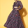 Women Shae by SASSAFRAS Lehenga Cholis | Buy Shae By Sassafras Navy Blue Printed Ready To Wear Lehenga Choli - Apparel For Women