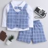 Kids BUMZEE Party Wear | Buy Bumzee Infant Boys Pure Cotton Shirt With Shorts & Waistcoat - Apparel For Boys