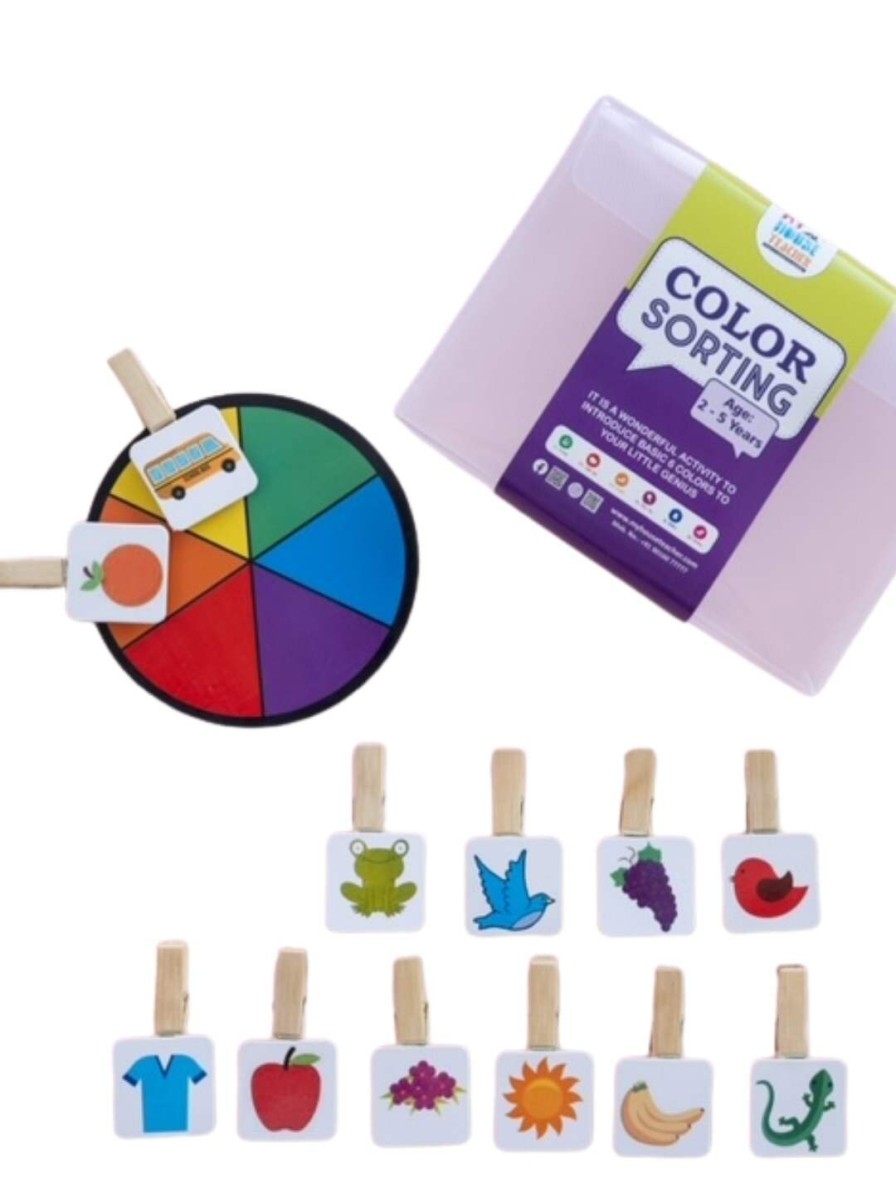 Kids My House Teacher Learning & Development | Buy My House Teacher Kids Colour Sorting Busy Bag - Toys And Games For Unisex Kids