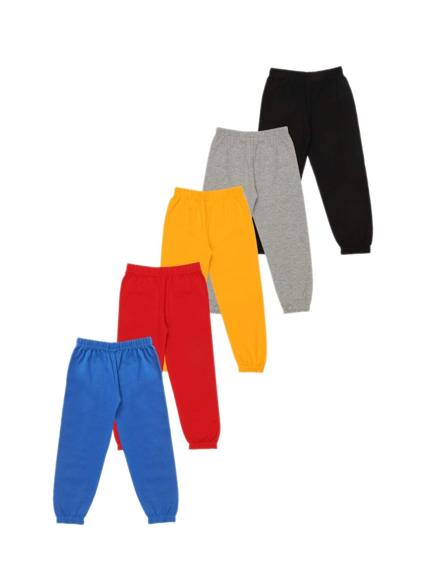 Kids BAESD Track Pants & Pyjamas | Buy Baesd Boys Pack Of 5 Printed Pure Cotton Joggers - Apparel For Boys