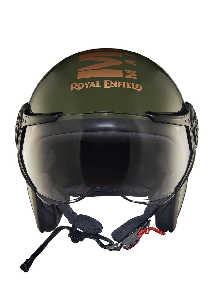 Men Royal Enfield Helmets | Buy Royal Enfield Graphic Printed Lightweight Open Face Mlg Helmet - Accessories For Unisex