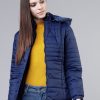 Women Tokyo Talkies Jackets | Buy Tokyo Talkies Women Blue Solid Padded Jacket - Apparel For Women