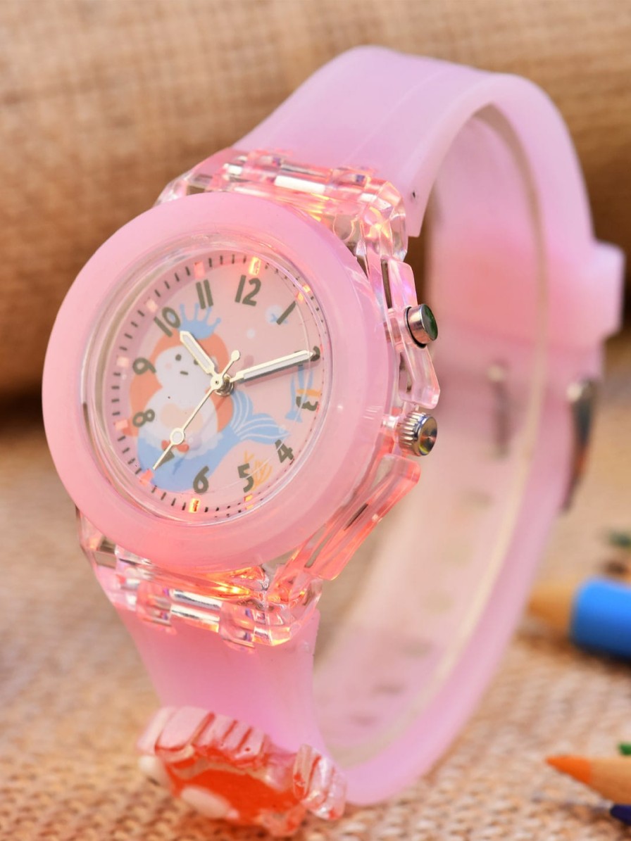 Kids Shocknshop Watches | Buy Shocknshop Printed Dial & Straps Scratch Resistant Analogue Watch Led Fish 327 - Accessories For Unisex Kids