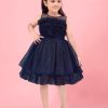 Kids Aarika Party Wear | Buy Aarika Girls Self Design Embellished Net Tulle Gown - Apparel For Girls