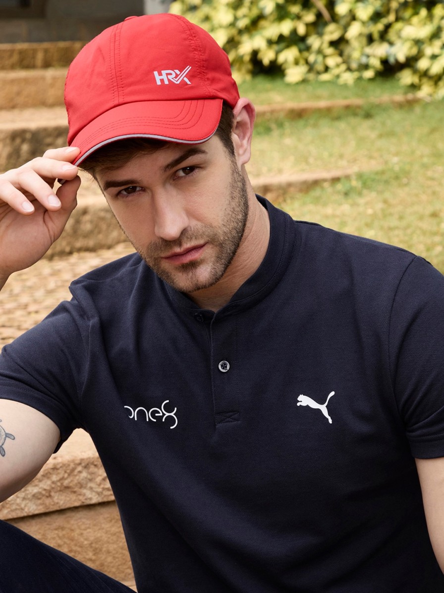 Men HRX by Hrithik Roshan Caps & Hats | Buy Hrx By Hrithik Roshan Men Red Solid Lifestyle Cap - Accessories For Men