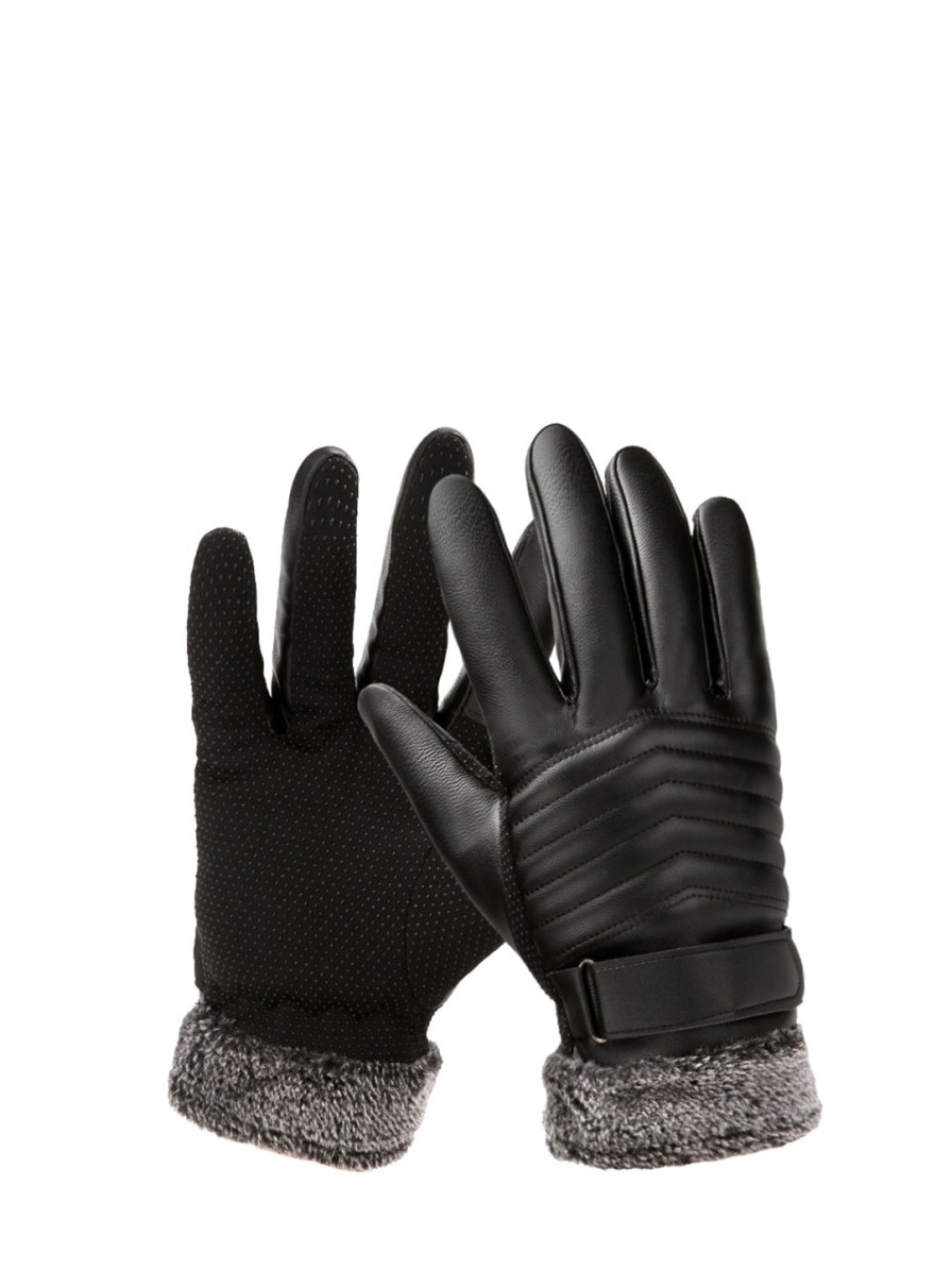 Men Alexvyan Mufflers, Scarves & Gloves | Buy Alexvyan Men Warm Winter Protective Windstorm Leather Riding Gloves - Accessories For Men