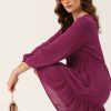 Women DressBerry Dresses | Buy Dressberry Burgundy A Line Dress - Apparel For Women