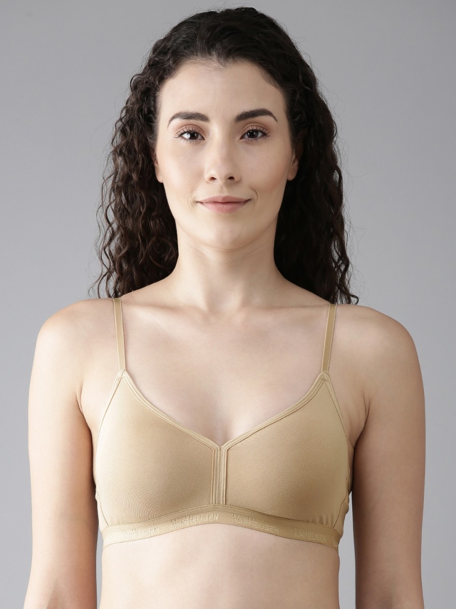 Women Van Heusen Bra | Buy Van Heusen Beige Solid Non Padded Casual Bra Ilibr1Vlsww3711015 - Apparel For Women