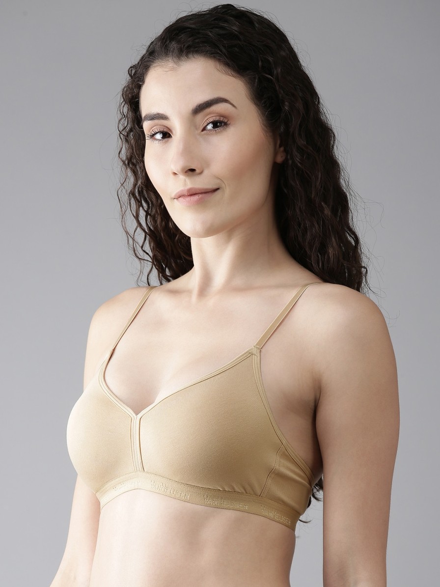 Women Van Heusen Bra | Buy Van Heusen Beige Solid Non Padded Casual Bra Ilibr1Vlsww3711015 - Apparel For Women