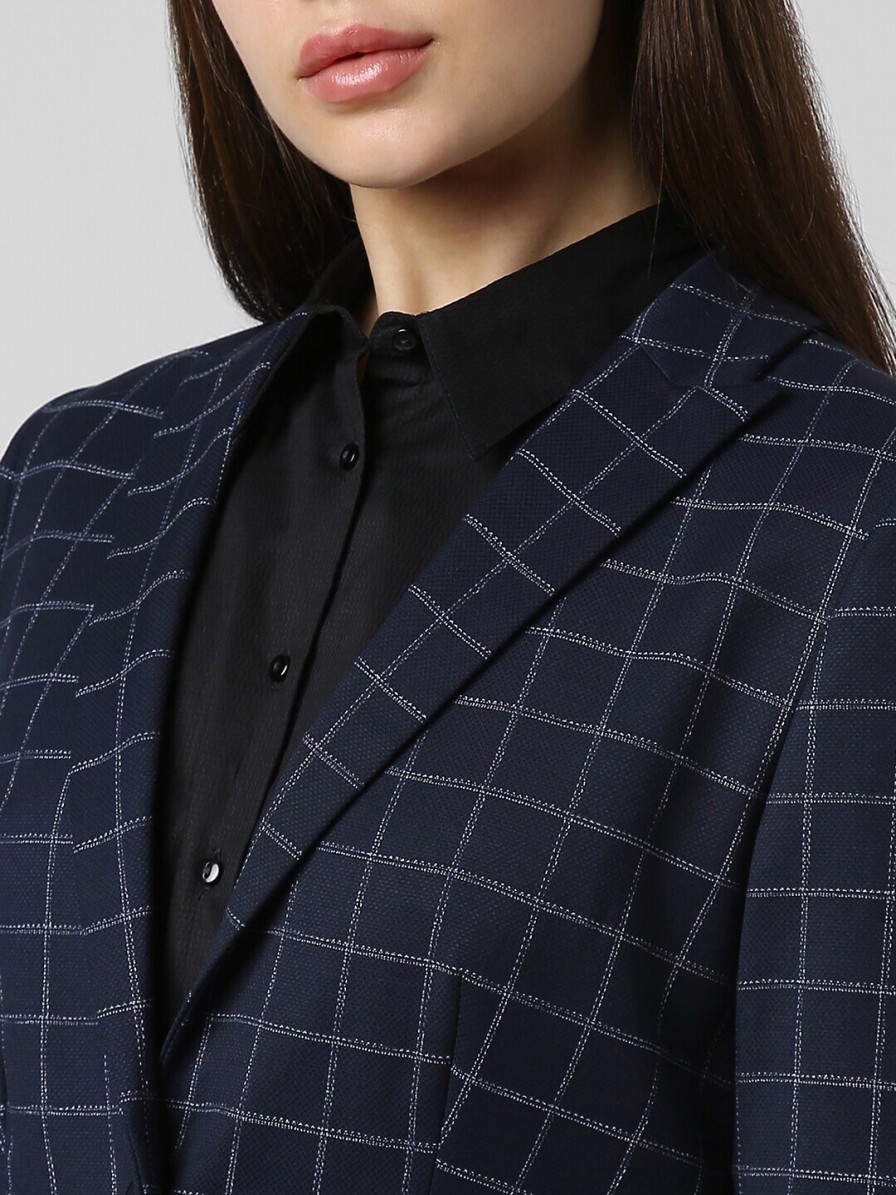 Women Van Heusen Woman Blazers & Waistcoats | Buy Van Heusen Woman Checked Formal Blazer - Apparel For Women