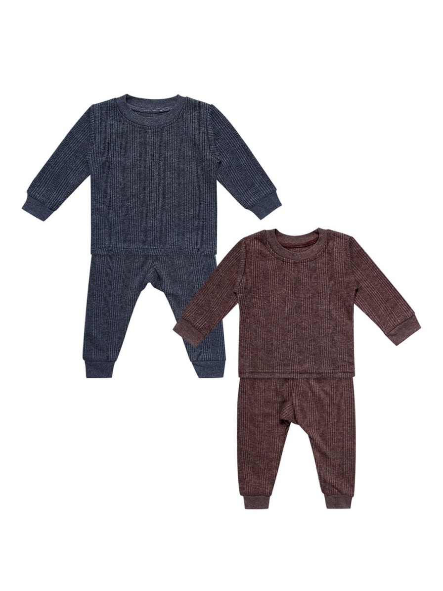 Kids Superminis Innerwear & Thermals | Buy Superminis Infant Kids Pack Of 2 Striped Thermal Set - Apparel For Unisex Kids