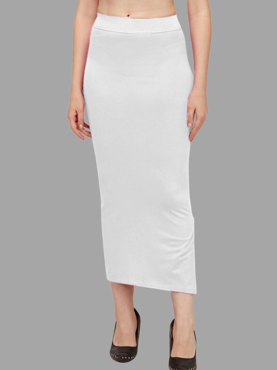 Women HERE&NOW Shapewear | Buy Here&Now Women White Cotton Saree Shapewear - Apparel For Women