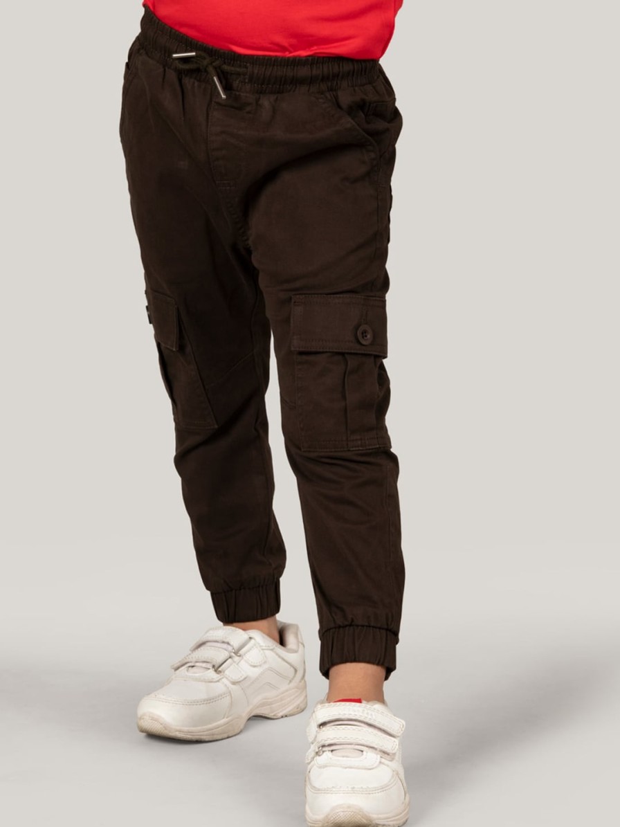 Kids Zalio Trousers | Buy Zalio Boys Mid Rise Pure Cotton Joggers - Apparel For Boys