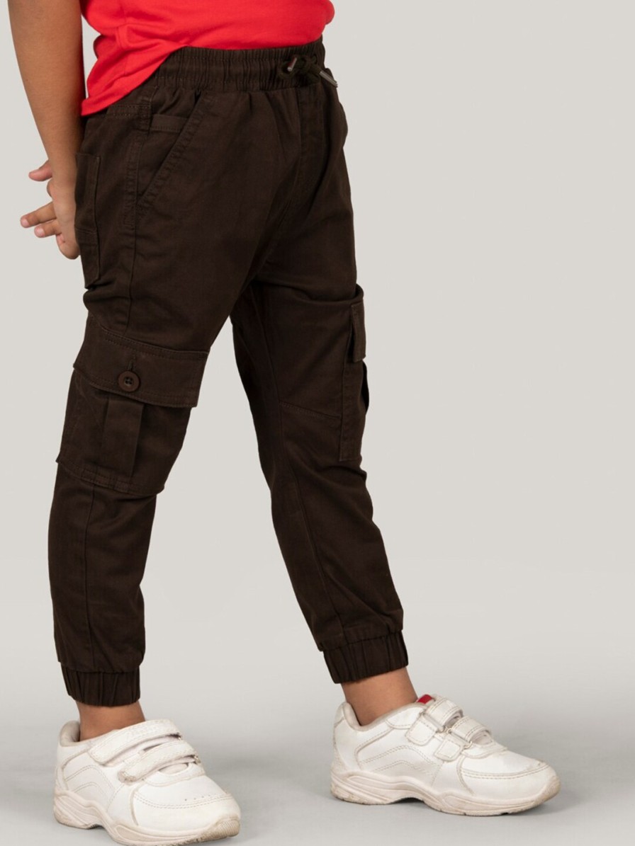 Kids Zalio Trousers | Buy Zalio Boys Mid Rise Pure Cotton Joggers - Apparel For Boys