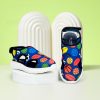 Kids KazarMax Sandals | Buy Kazarmax Kids Blue & Orange Printed Comfort Sandals - Footwear For Unisex Kids