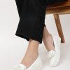 Women Marc Loire Heels | Buy Marc Loire White Textured Pu Party Wedge Pumps With Bows - Footwear For Women