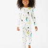 Kids Marks & Spencer Nightwear & Loungewear | Buy Marks & Spencer Girls White & Yellow Printed Night Suit - Apparel For Girls