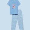 Kids mackly Nightwear & Loungewear | Buy Mackly Girls Graphic Printed Night Suit - Apparel For Girls