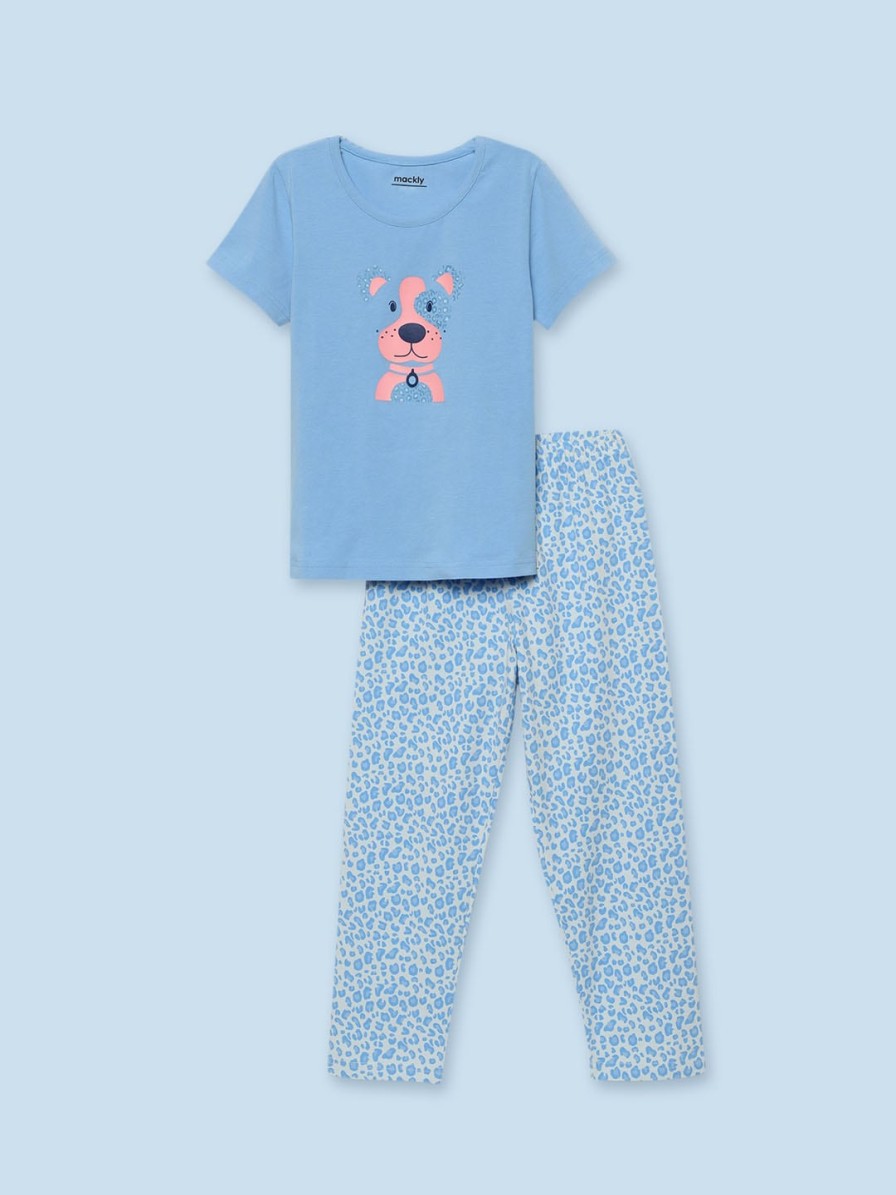 Kids mackly Nightwear & Loungewear | Buy Mackly Girls Graphic Printed Night Suit - Apparel For Girls