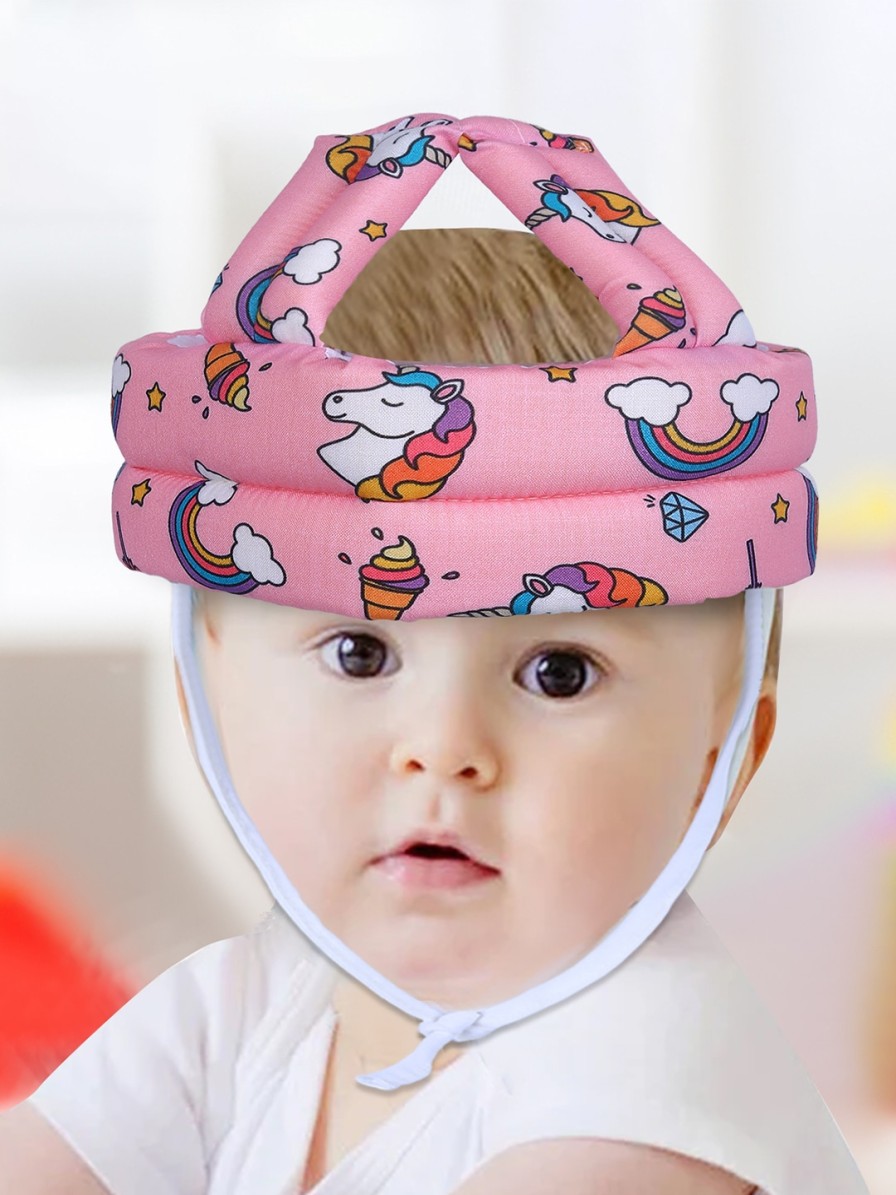 Men Baby Moo Helmets | Buy Baby Moo Infant Unicorn Printed Cushioned Adjustable Safety Helmet - Accessories For Unisex Kids