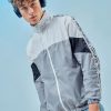 Men Bewakoof AIR Jackets & Sweatshirts | Buy Bewakoof Air Colourblocked Mock Collar Windcheater Sporty Jacket - Apparel For Men