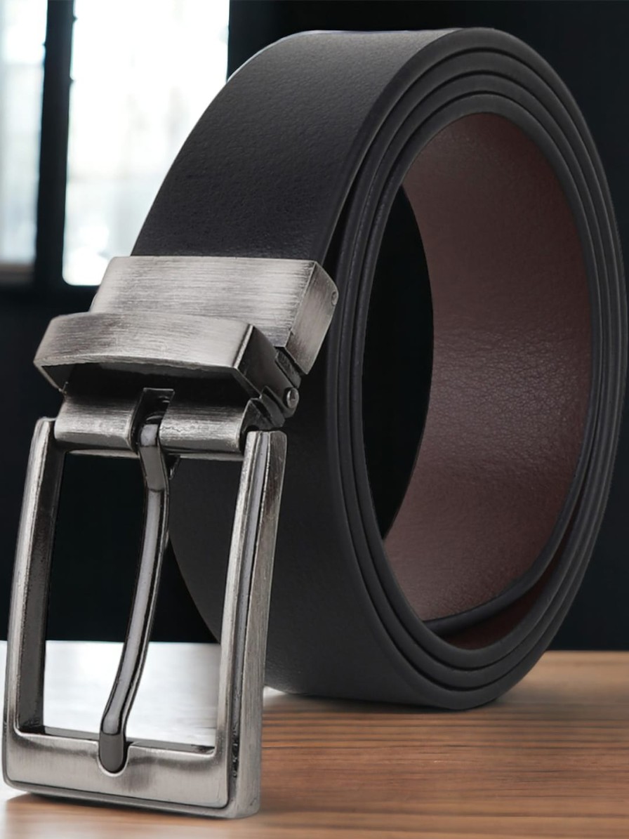 Men Roadster Belts | Buy Roadster Men Leather Reversible Belt - Accessories For Men