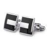 Men KOVOVE Ties, Cufflinks & Pocket Squares | Buy Kovove Men Black & Silver Toned Colourblocked Square Cufflinks - Accessories For Men