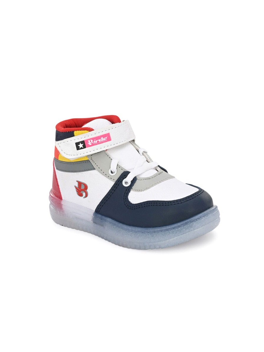 Kids BIRDE Casual Shoes | Buy Birde Boys Colourblocked High Top Led Lightweight Sneakers - Footwear For Boys