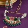 Women Zaveri Pearls Fashion Jewellery | Buy Zaveri Pearls Gold Plated Stone Studded Jewellery Set - Accessories For Women