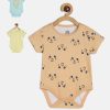 Kids MINI KLUB Bodysuits | Buy Mini Klub Infants Boys Pack Of 3 Printed Cotton Bodysuits - Apparel For Boys