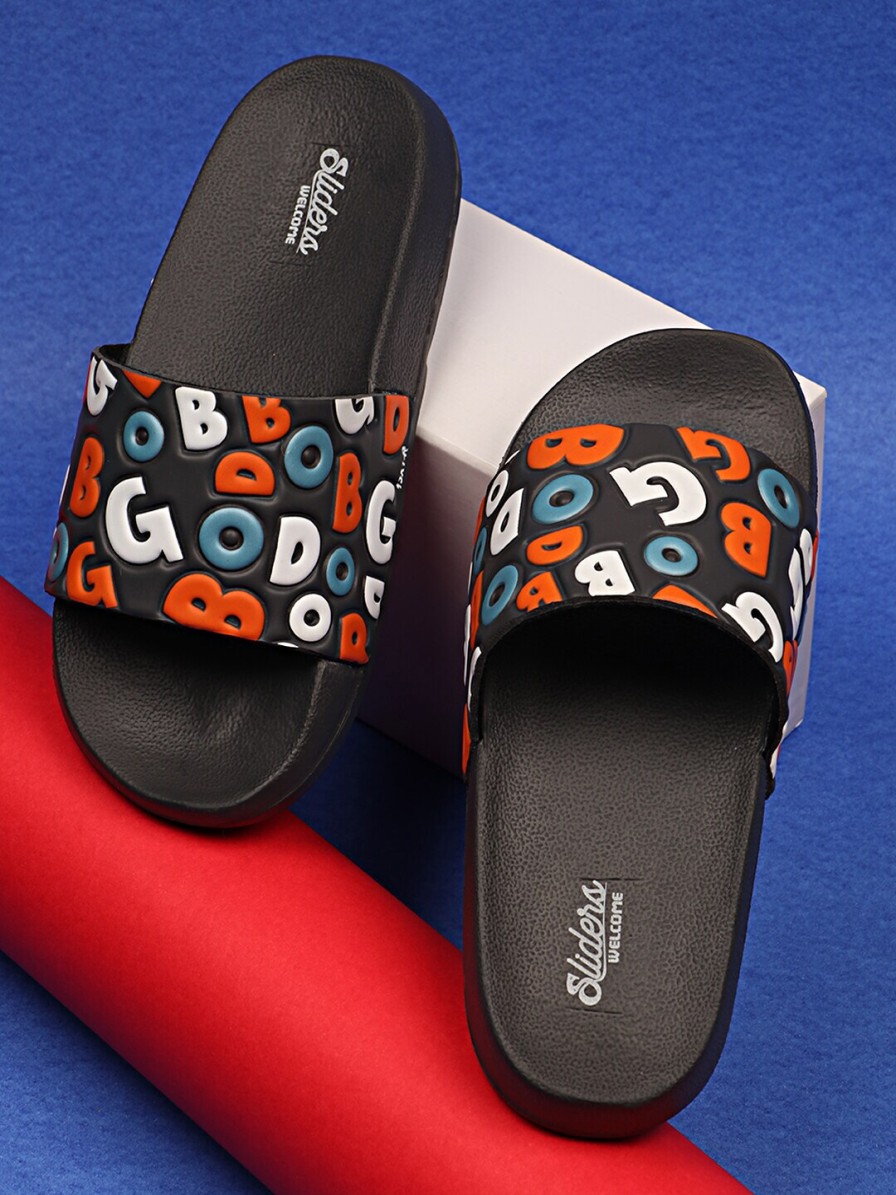 Kids WELCOME Flipflops | Buy Welcome Kids Printed Sliders - Footwear For Unisex Kids