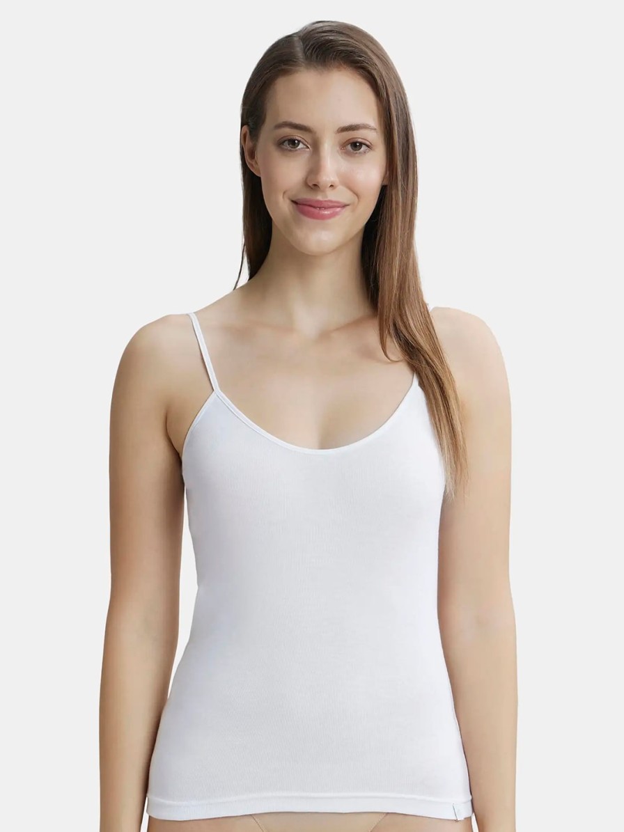 Women JocClearance Camisoles & Thermals | Buy Jockey Women White Solid Camisole 1487 0110 - Apparel For Women