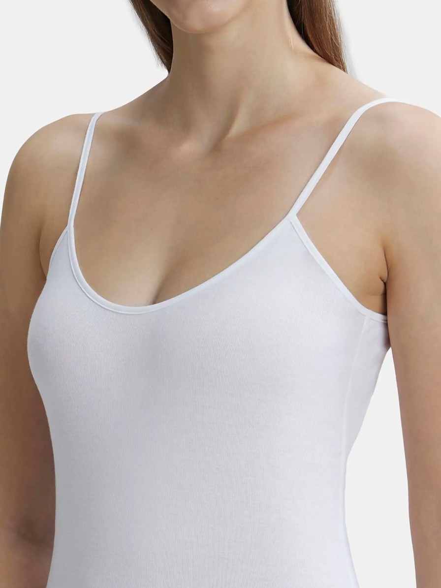 Women JocClearance Camisoles & Thermals | Buy Jockey Women White Solid Camisole 1487 0110 - Apparel For Women