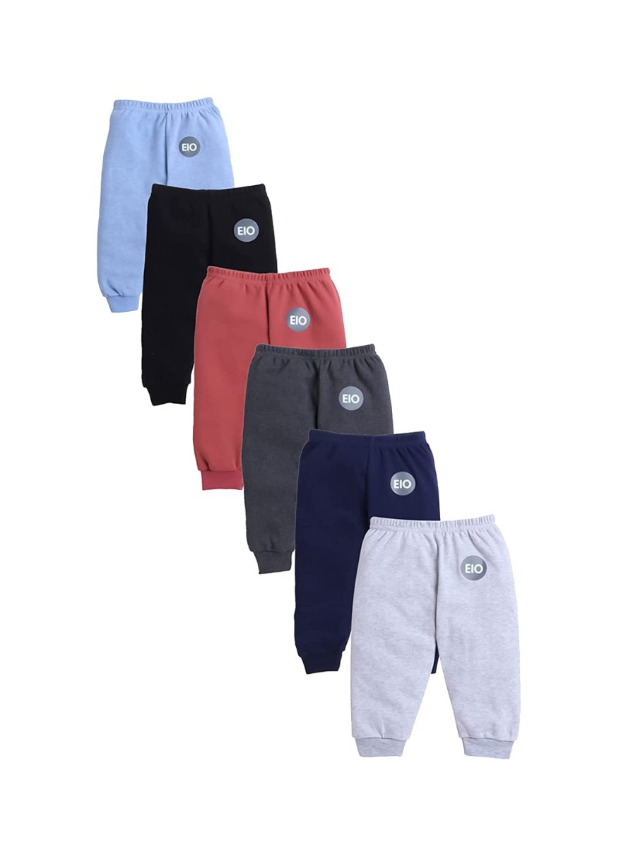 Kids EIO Value Packs | Buy Eio Kids Solid Pack Of 6 Cotton Track Pants - Apparel For Unisex Kids